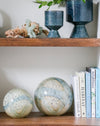 Cosmos Glass Spheres, Pale Blue (Set of 2)