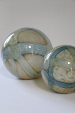 Cosmos Glass Spheres, Pale Blue (Set of 2)