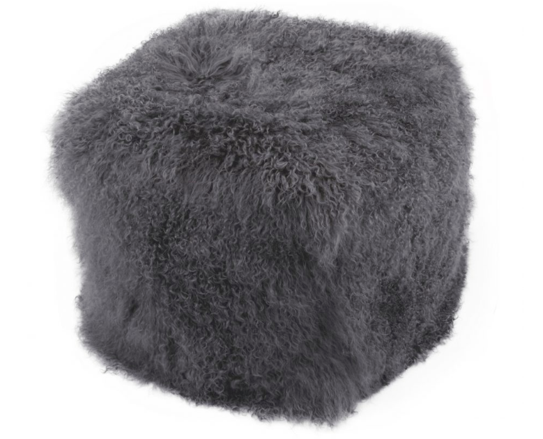 Lamb Fur Pouf