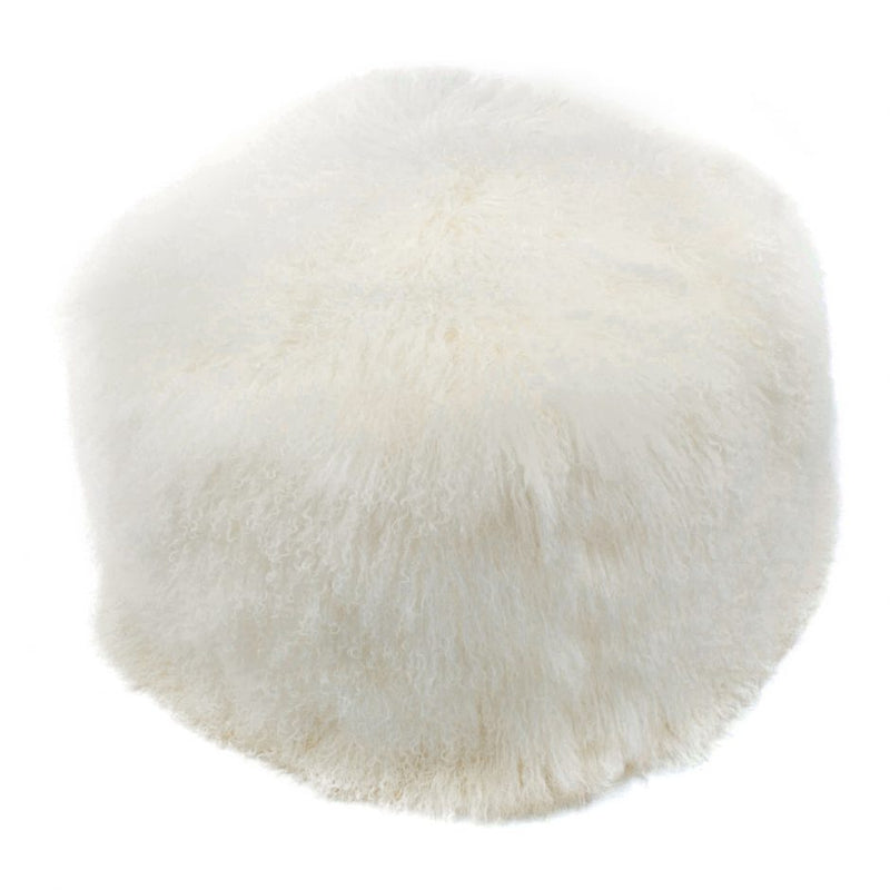 Lamb Fur Pouf